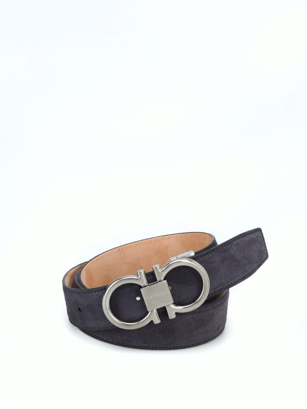 ferragamo belt grey