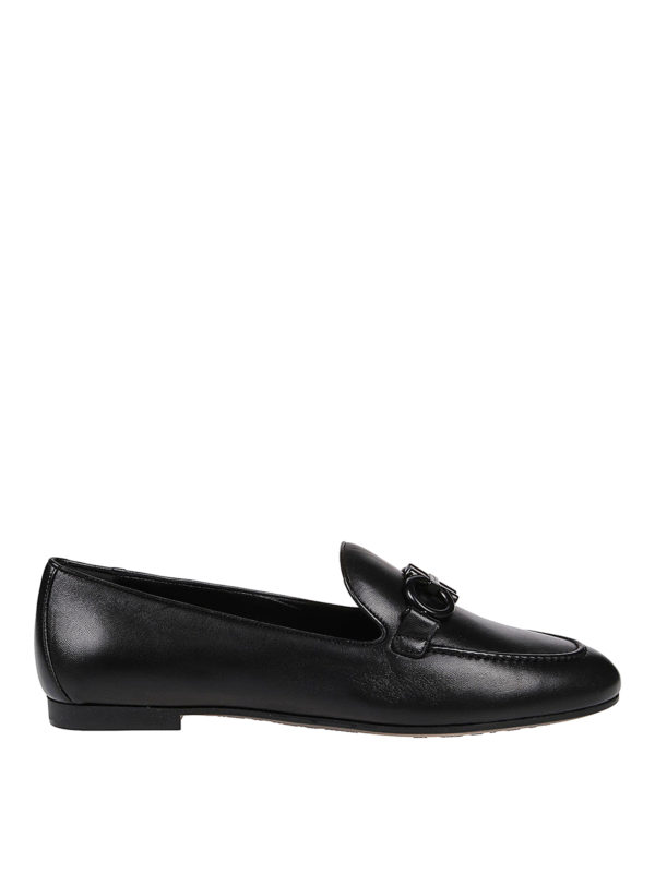 salvatore ferragamo trifoglio leather loafer