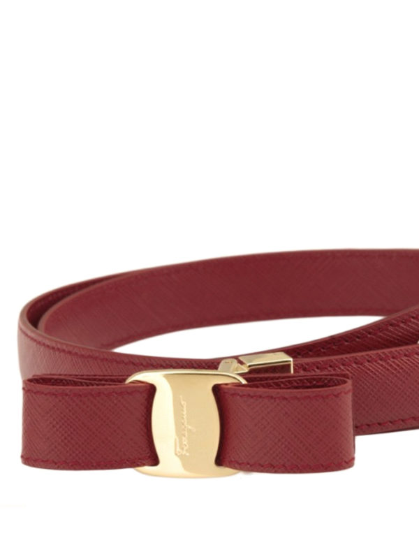 Belts Salvatore Ferragamo - Vara bow detail saffiano belt - 23A481575445