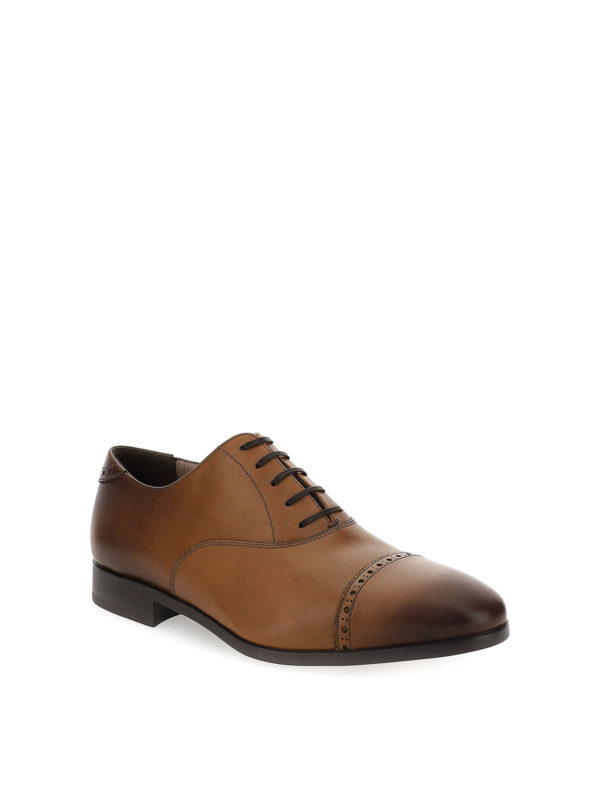 salvatore ferragamo leather oxfords