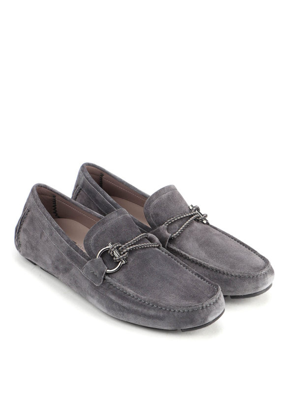 ferragamo suede loafers
