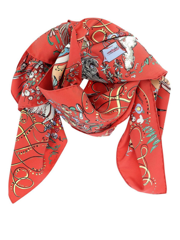 Sciarpa Di Seta Per Capelli Donna - Foulard Quadrato 70x70cm