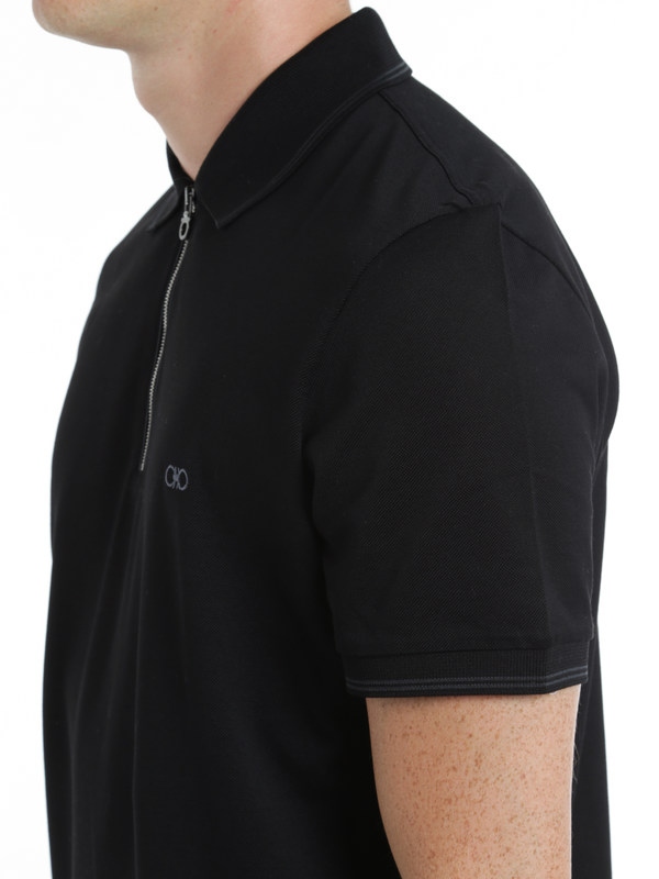 ferragamo polo shirt zipper