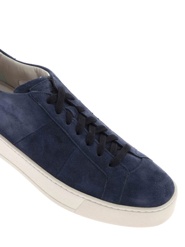 santoni blue sneakers