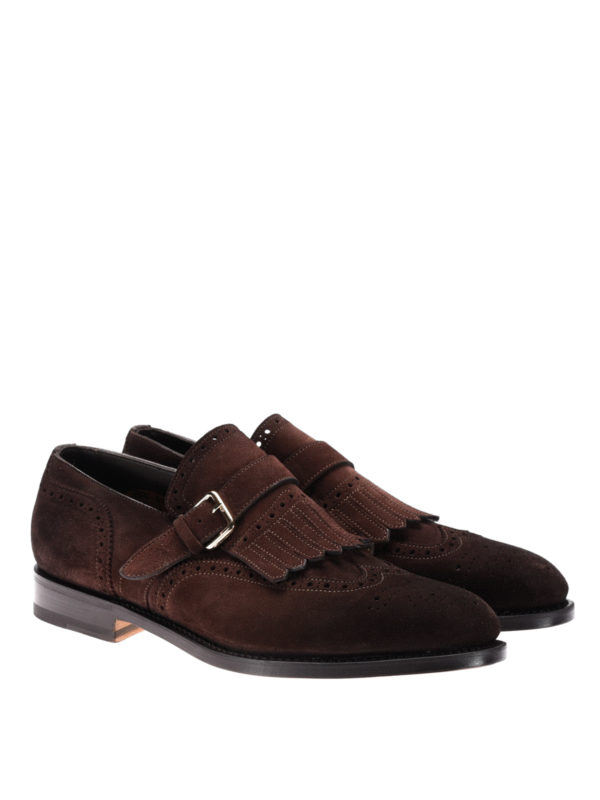 راحتی Santoni - Suede loafers with 
