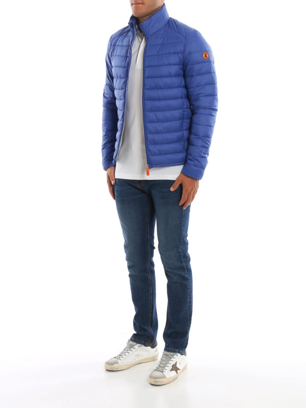 light blue padded coat