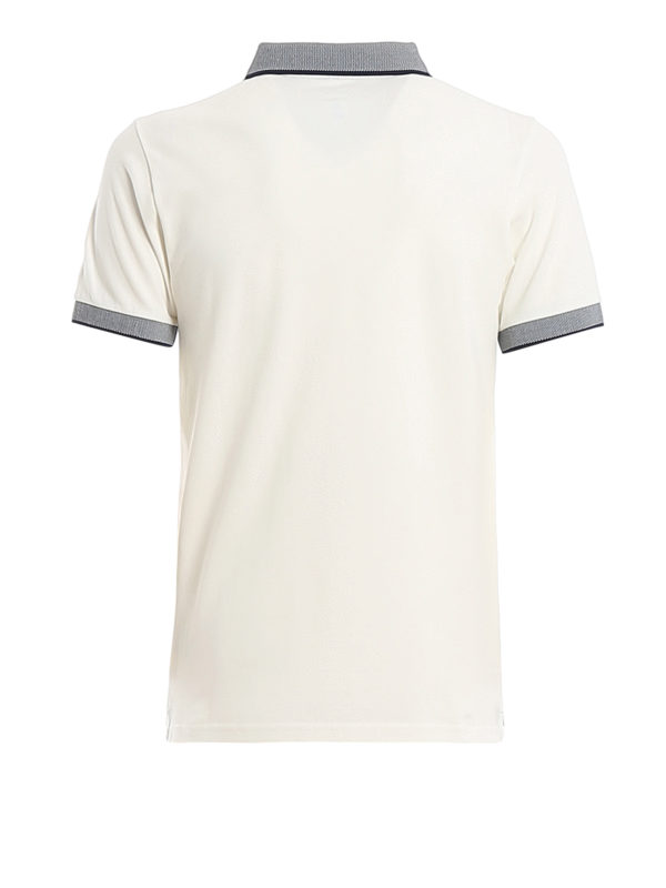 Save The Duck: polo shirts online - Patterned collar and cuffs piqué polo