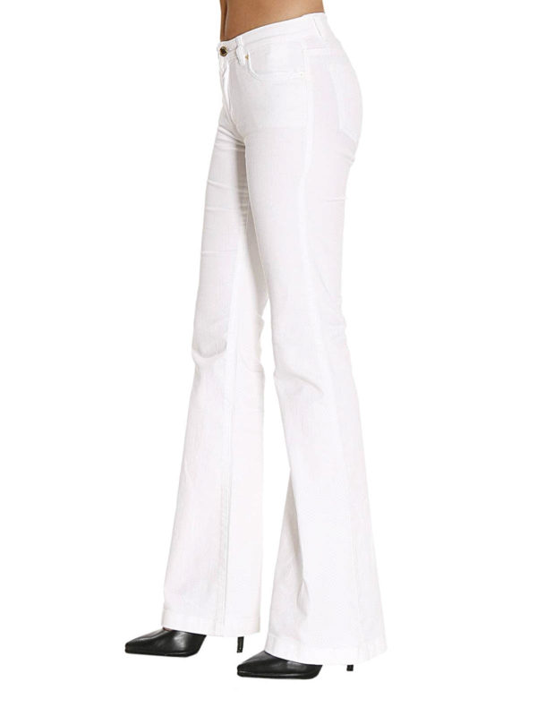 michael kors white flare jeans