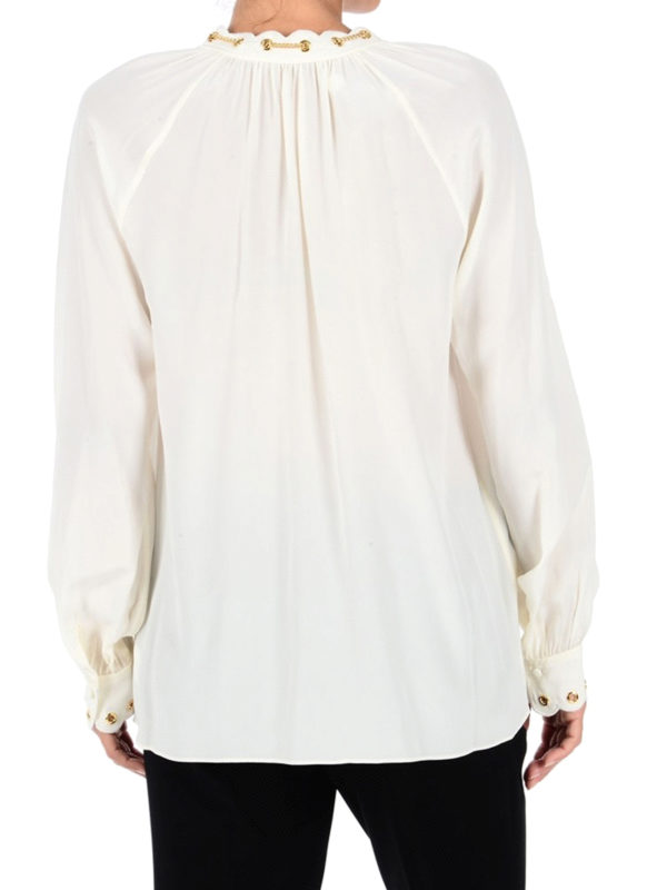 michael kors gold blouse