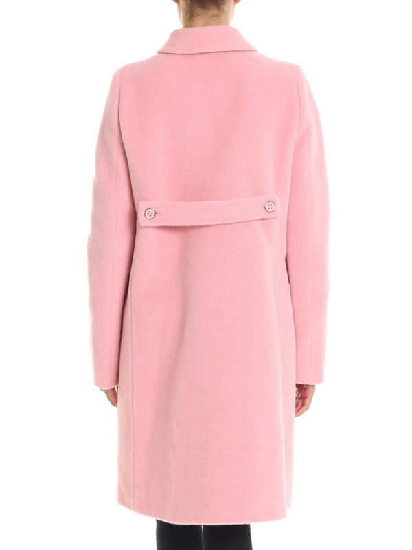 armani pink coat