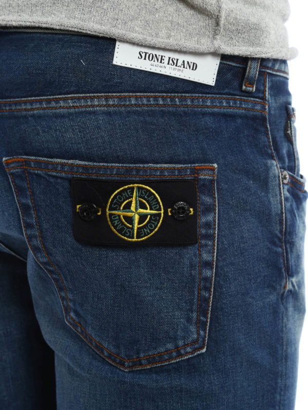 اسکینی Stone Island - Skinny distressed 