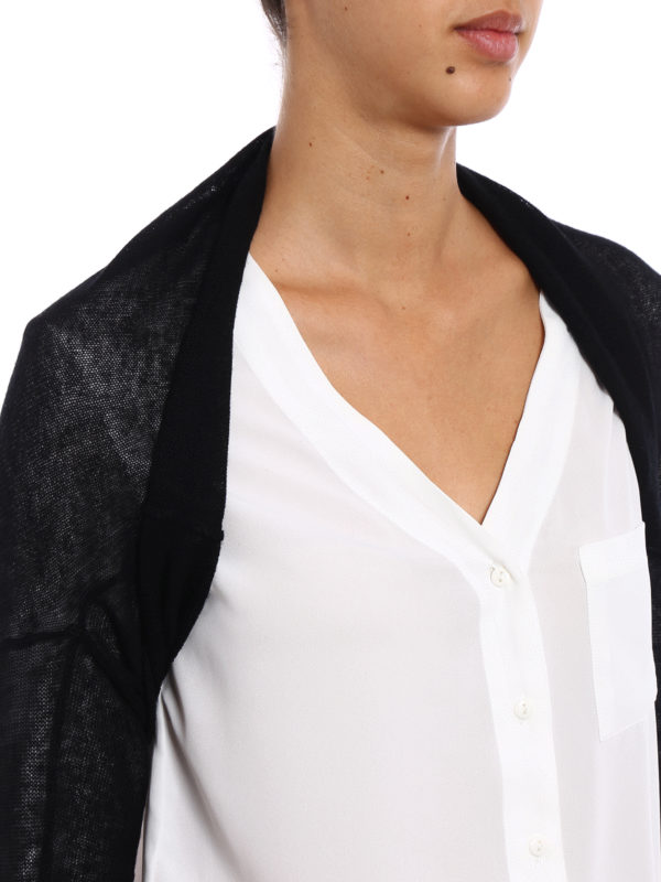 black cashmere shrug