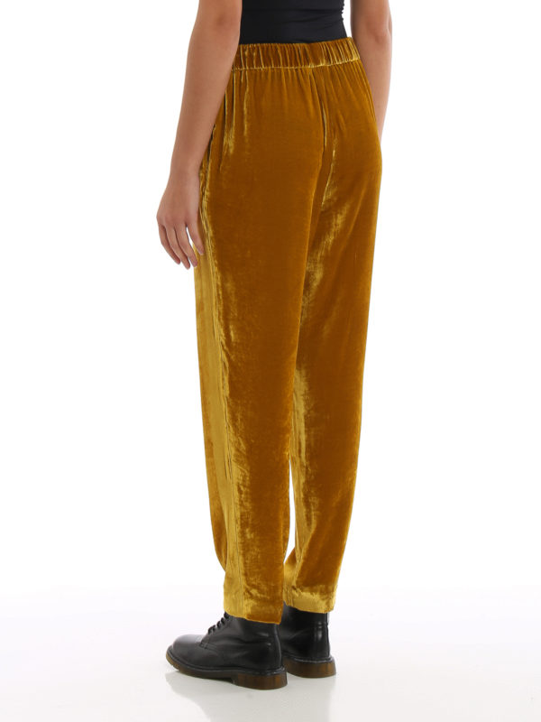 Soft velvet trousers shop online: FABIANA FILIPPI