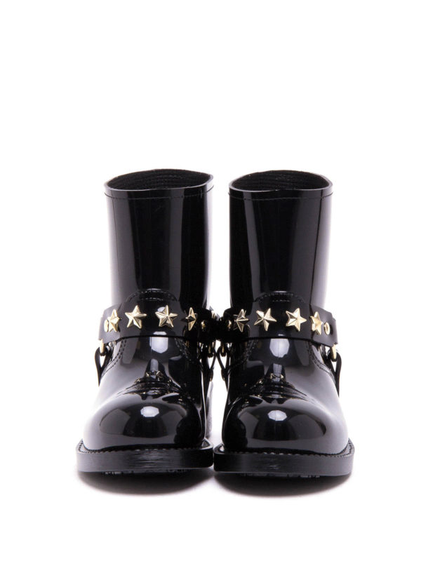 valentino studded rain boots