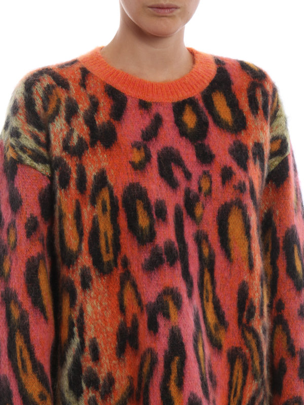 stella mccartney leopard print jumper