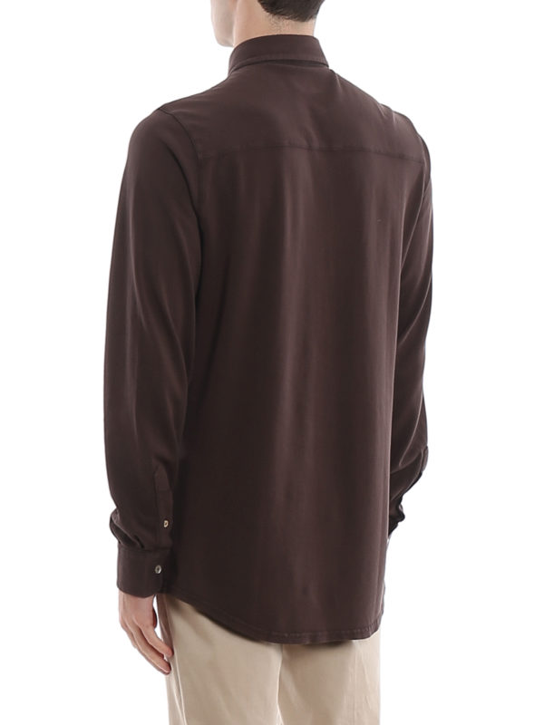 Steve organic cotton piqué shirt shop online: FEDELI