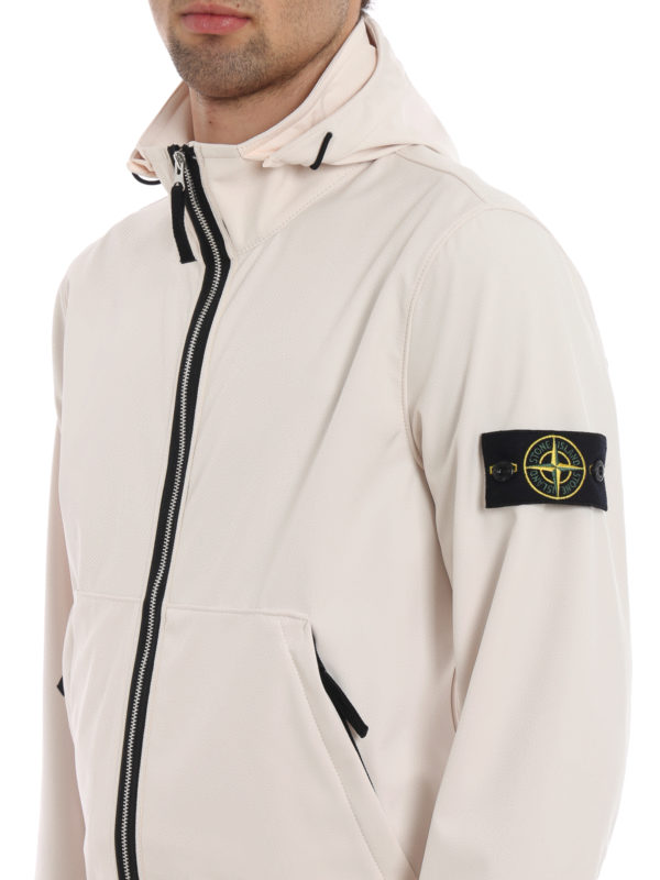 light soft shell jacket stone island