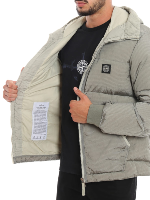 stone island nylon metal jacket grey