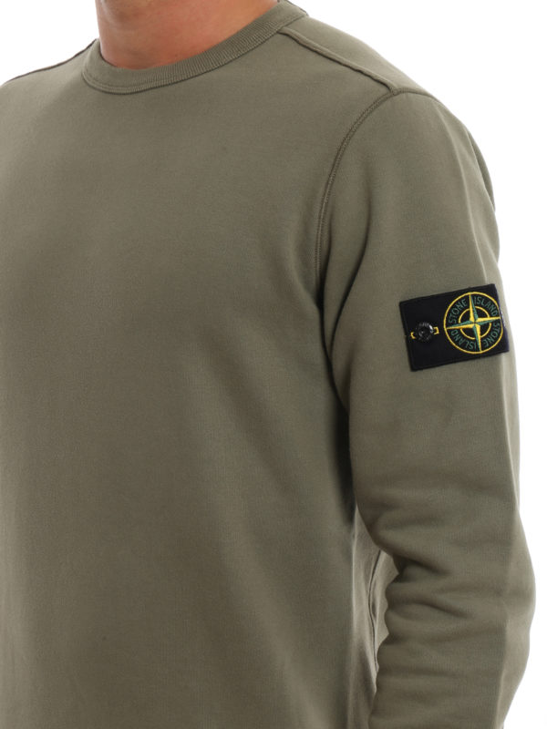 stone island sage green sweatshirt