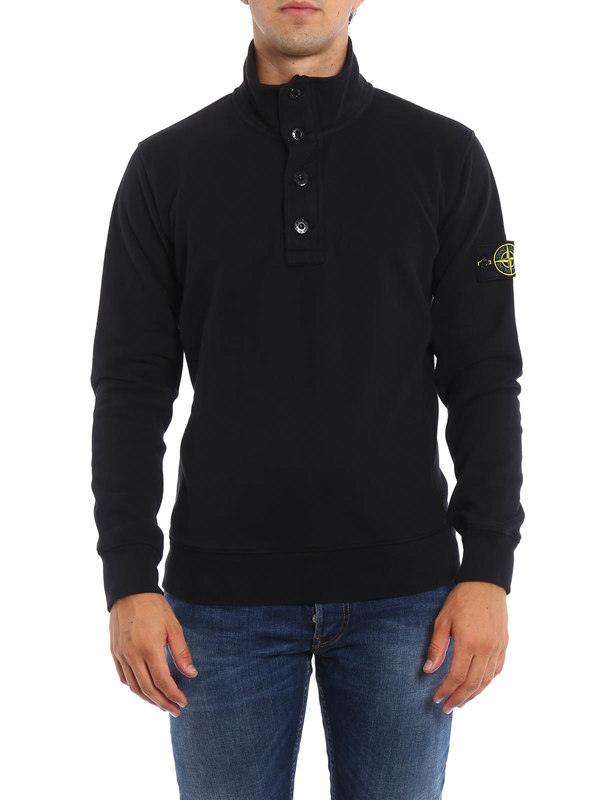 سویشرت Stone Island - Buttoned collar 