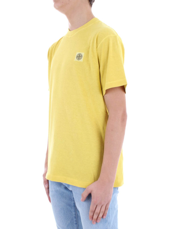 تی شرت Stone Island - Logo patch yellow 