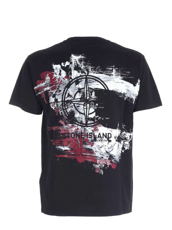 stone island logo print t shirt