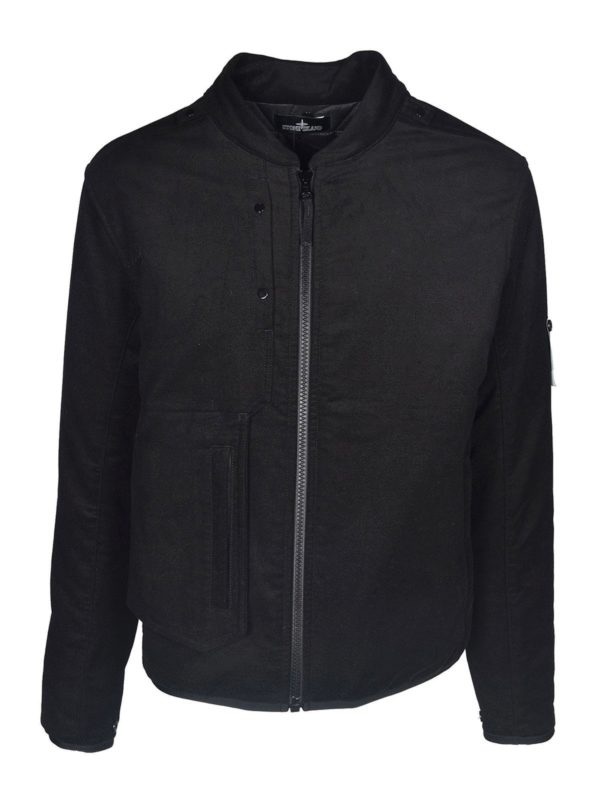 puffed black jacket