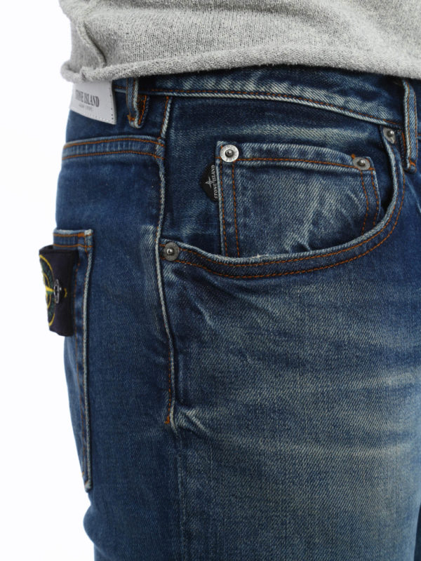اسکینی Stone Island - Skinny distressed 