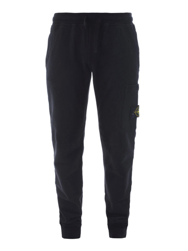 stone island black tracksuit bottoms