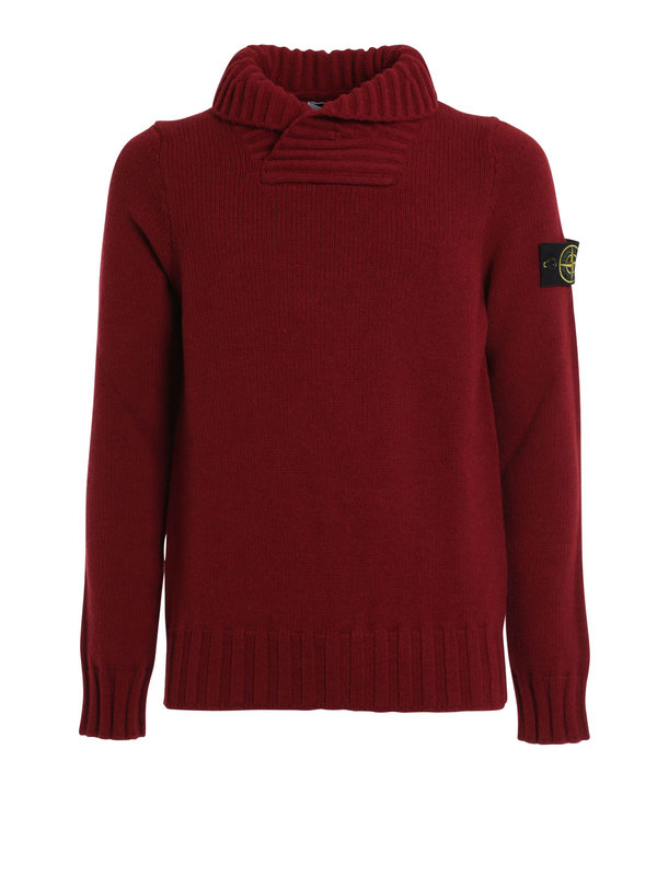 stone island shawl collar sweater