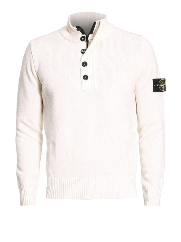 stone island turtleneck white