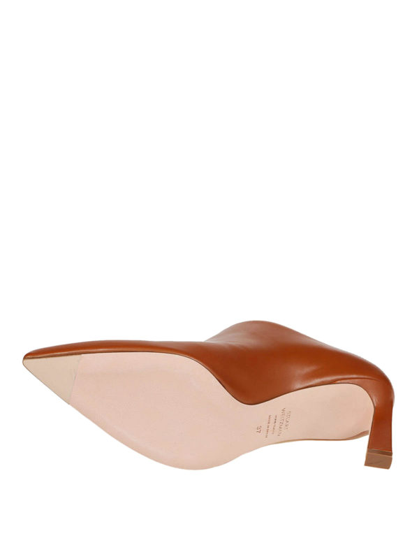 stuart weitzman mira leather mules