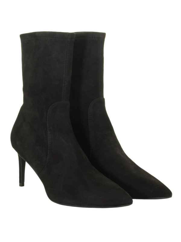 stuart weitzman wren stretch suede booties