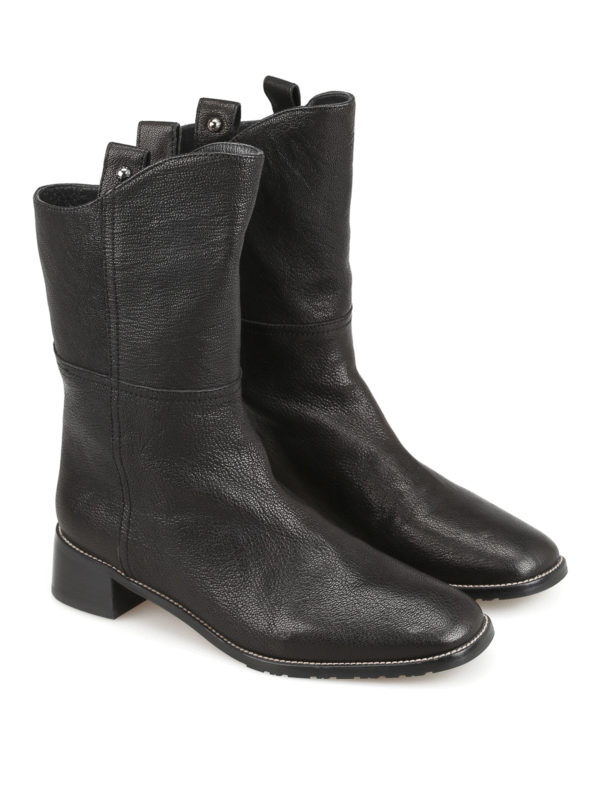 stuart weitzman black nappa boots