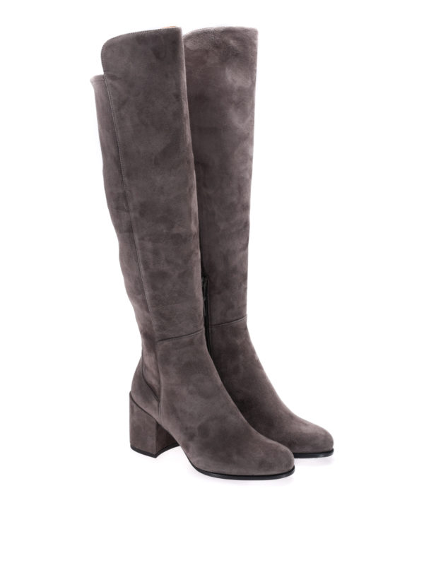 stuart weitzman stretch back suede over the knee boots