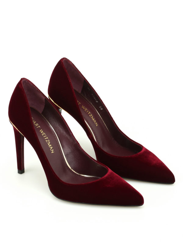 Stuart Weitzman - Curvia velvet pumps 
