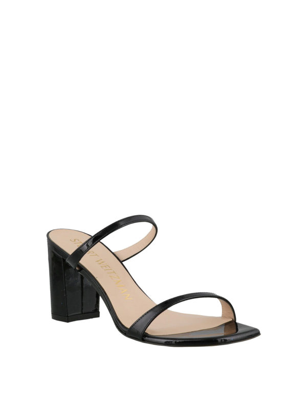 Sandals Stuart Weitzman - Aleena 75 patent leather sandals ...