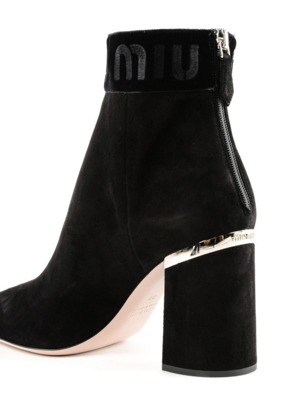 miu miu suede booties