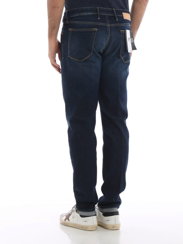 Straight leg jeans Pt Torino - Super slim Swing denim jeans ...