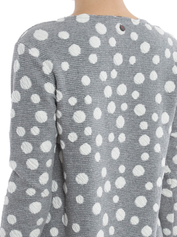 grey polka dot sweater