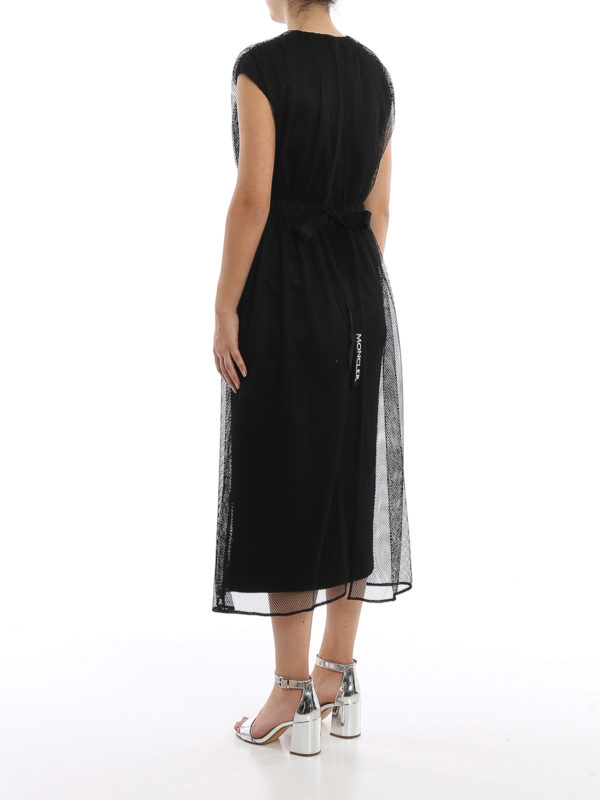 Tech mesh belted dress shop online: MONCLER
