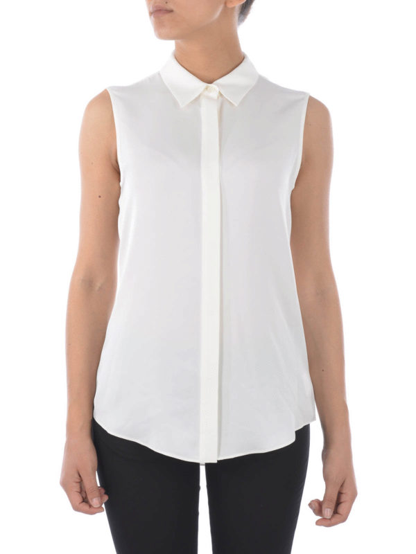 theory sleeveless blouse