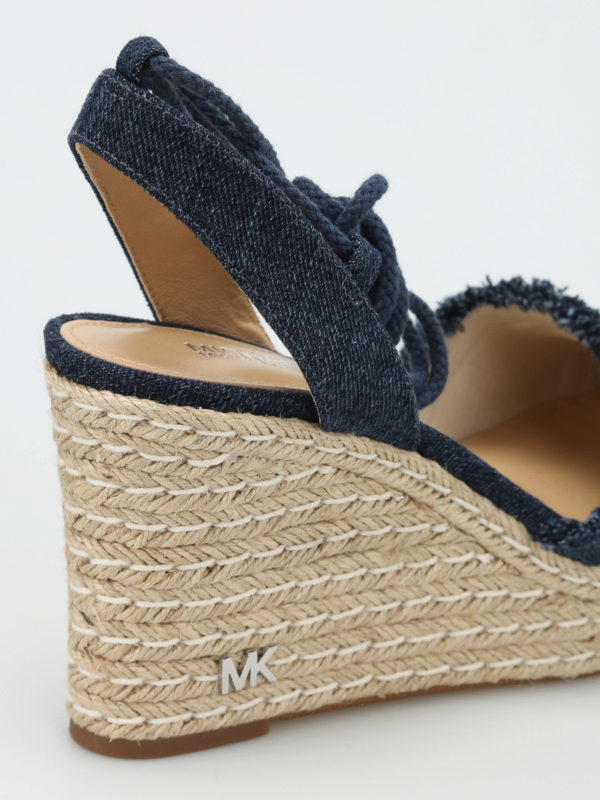michael kors denim sandals