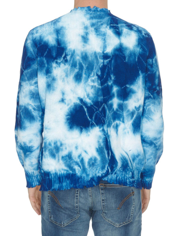 msgm tie dye cardigan