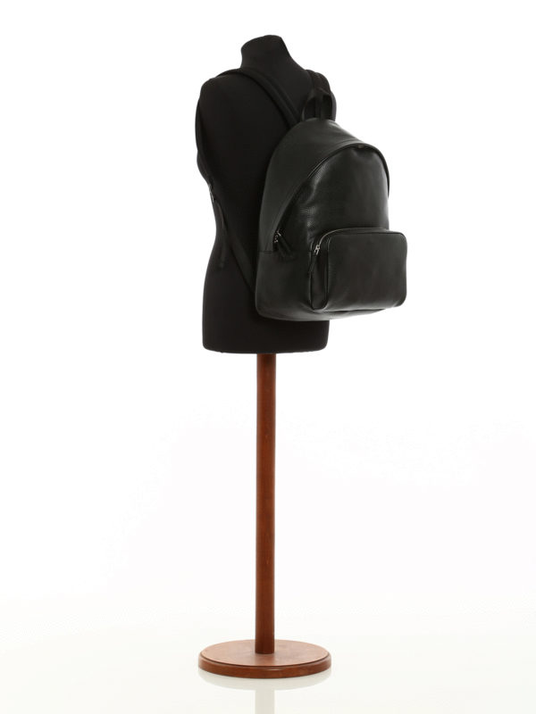 Grainy leather backpack 