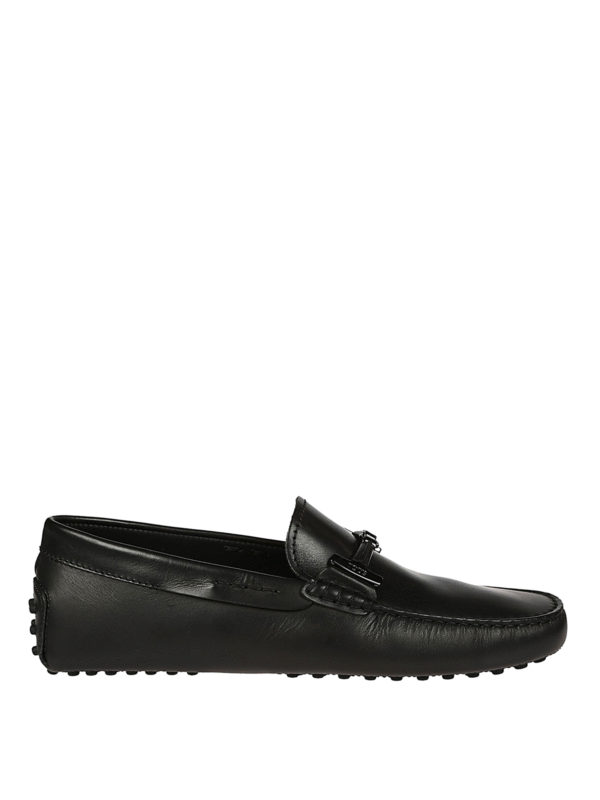 Black leather driving shoes Clearance
