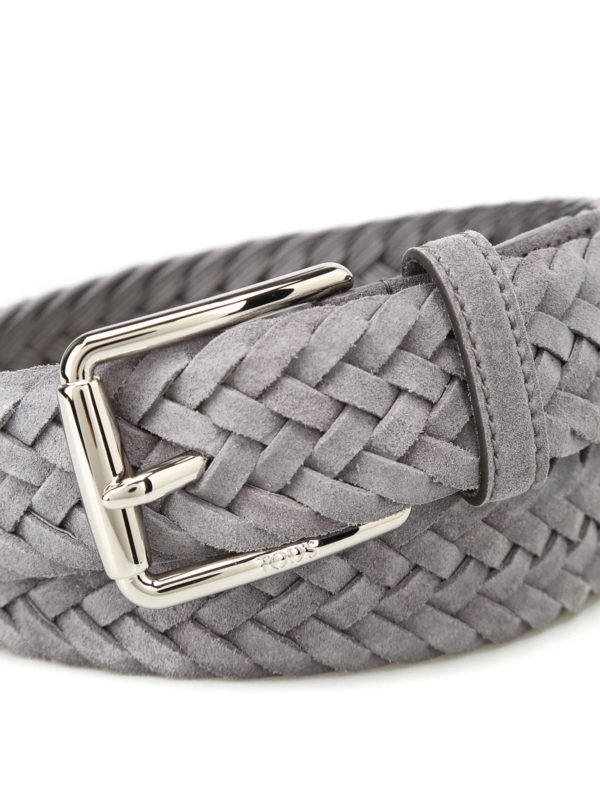 grey suede belt