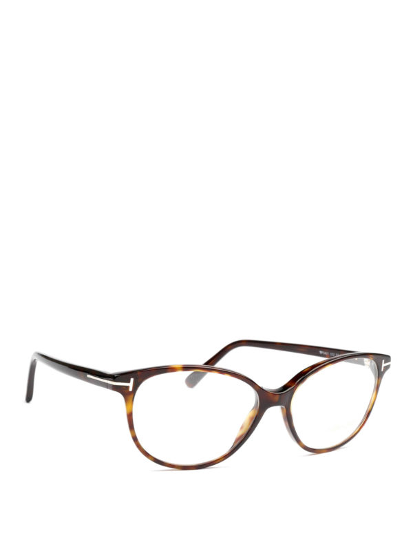 Glasses Tom Ford - Dark havana cat-eye optical glasses - FT5421052