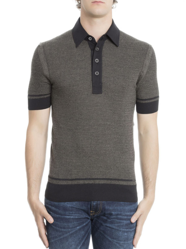 پولو Tom Ford - Knitted cotton blend 