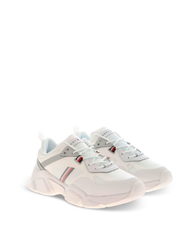 silver tommy hilfiger trainers